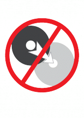複製禁止　ロゴ２　ホワイト