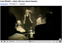 Lisa Ekdahl - when did you leave heaven